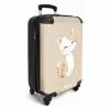 Kitten in de kleuren beige en wit NBS - Handbagage koffer - Kinderen Unisex middel -productfoto_3d