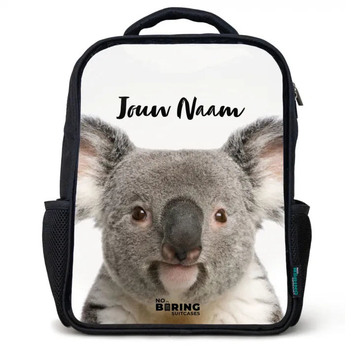 Schattige Koala Beer Rugzak - Zwart middel -3d