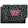 Panterprint - Zwart - Neonletters - Roze Inductie beschermer vinyl 3mm klein -3d