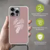 Tros - Druiven - Illustratie - Bladeren Hoesje iPhone 16 Pro Max met koord klein -sfeer2_NL