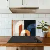 Abstract - Vormen - Donkerblauw keuken achterwand spatscherm klein -sfeer2