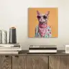 Zonnebril - Kat - Sjaal - Bloemen aluminium wit klein -sfeer1