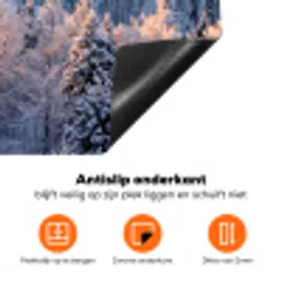Bos - Bergen - Goud - Winter - Warm Inductie beschermer vinyl 3mm klein -zzzzzzz-td-onderkant