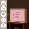 Tekstwolkje - BLAH BLAH BLAH - Roze Light Box met batterij (Wandlamp) middel -USP_websiteoverzichtNL