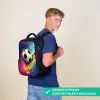 Neon - Voetbal - Kleurrijk Rugzak - Zwart middel -sfeer9_FR