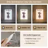Heks - Paars - Sterren - Heksenhoed Light Box met kabel (Kinderlampje) klein -USP_lichtkleurNL