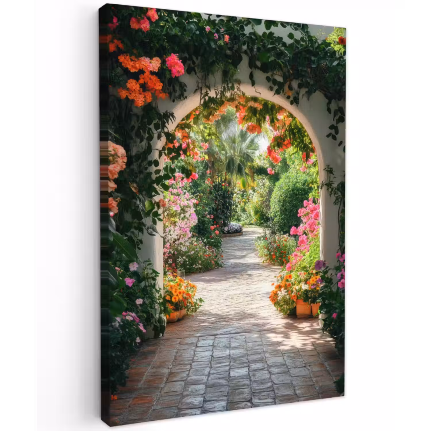 Leinwandbild - vista - Blumen - Natur - Blumengarten
