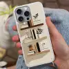 Plankjes - Boeken - Vaasjes - Planten Hoesje iPhone 16 Pro Max met koord klein -sfeer3
