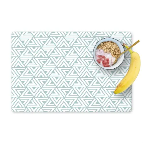 Patroon - Lijn - Design - Groen Placemat vinyl groot 368 -zzzproduct_Kitchenyeah-website