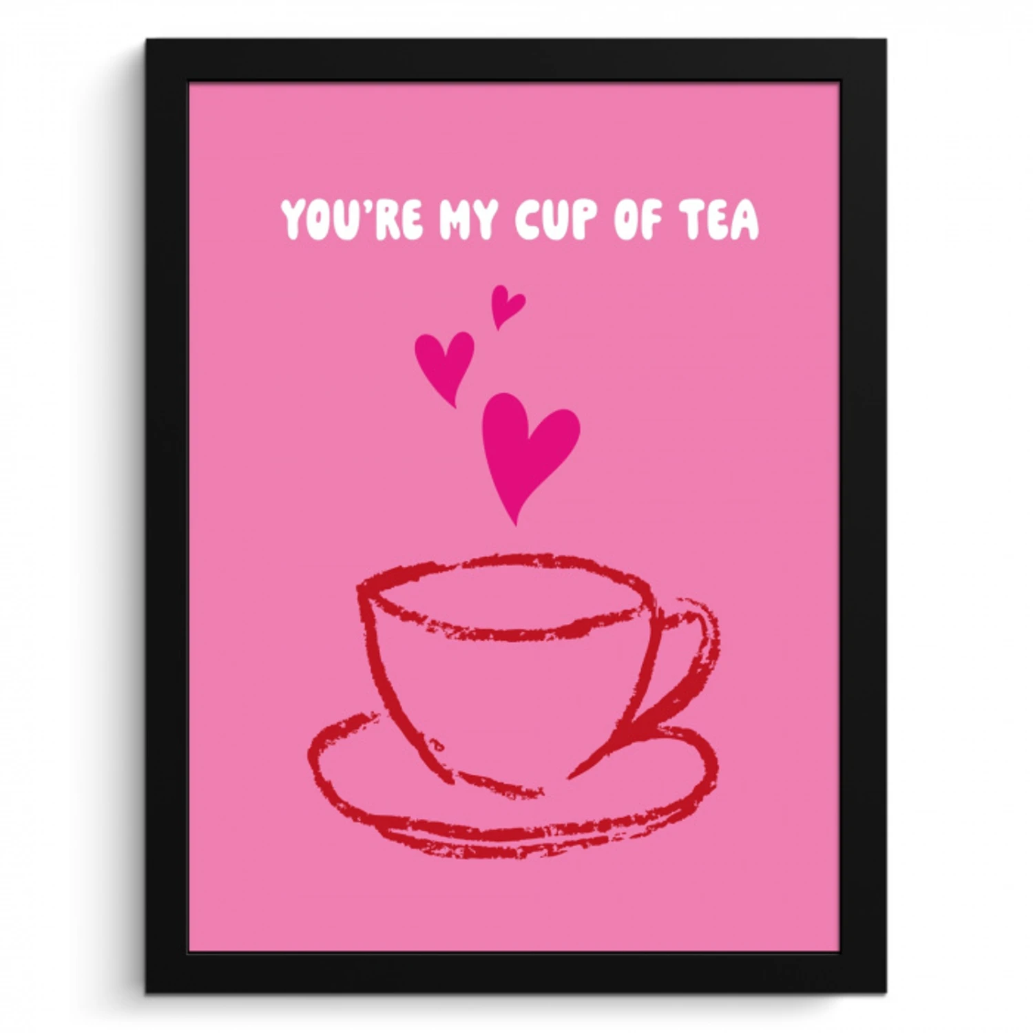 Thee - Roze - Valentijn - Tekst KitchenYeah - Keuken - Fotolijst klein -3d
