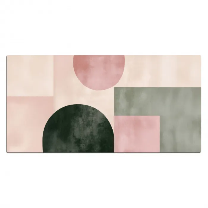 Vormen - Abstract - Cirkel - Zwart Muismat XXL klein -3d_leeg