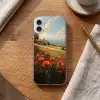 Klaprozen - Rood - Heuvels - Landschap Apple iPhone 16 Plus klein -sfeer1