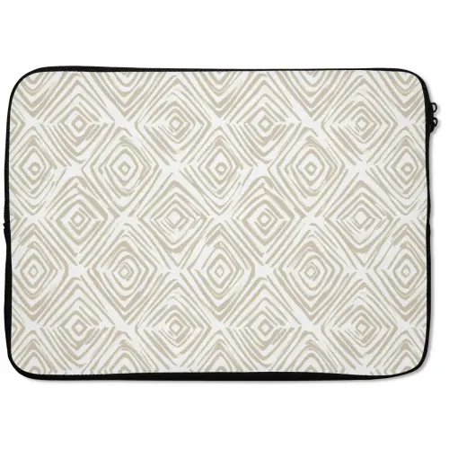 Abstract - Ruit - Beige laptophoes neopreen klein 279 -zkaufland3dotto
