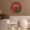 Close up - Bloem - Quote - Rood Akoestische PET Vilt - Rond klein -sfeer1