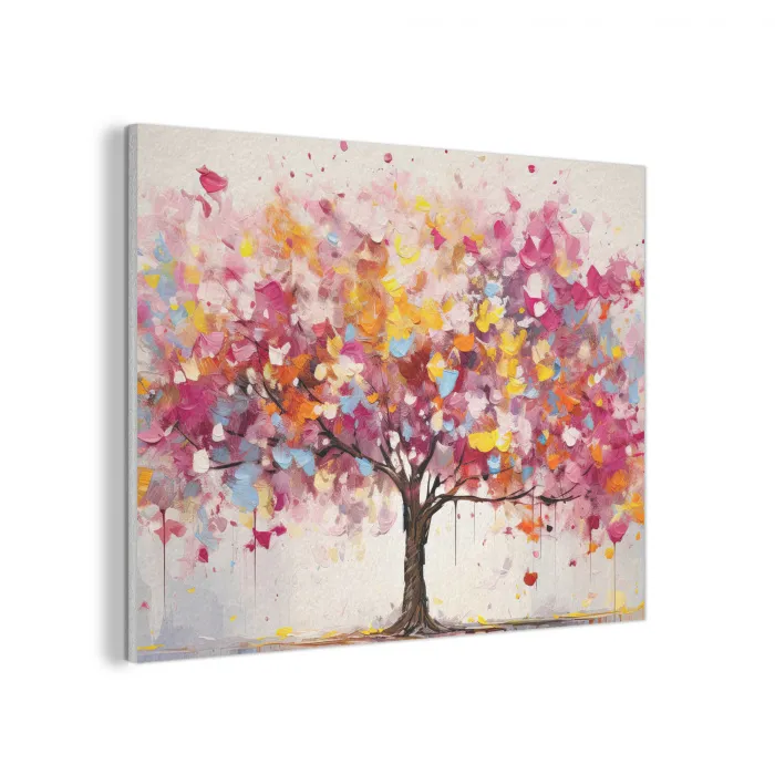 Aquarel - Boom - Kunst - Abstract PET vilt klein -3d