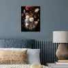 Bloemen - Jan Davidsz de Heem - Tijger - Schilderij - Stilleven - Oude meesters poster papier klein -sfeer2
