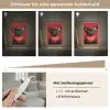 Amor - Hond  - Hartje - Rood Light Box met kabel (Tafellamp) klein -USP_dimbaarNL