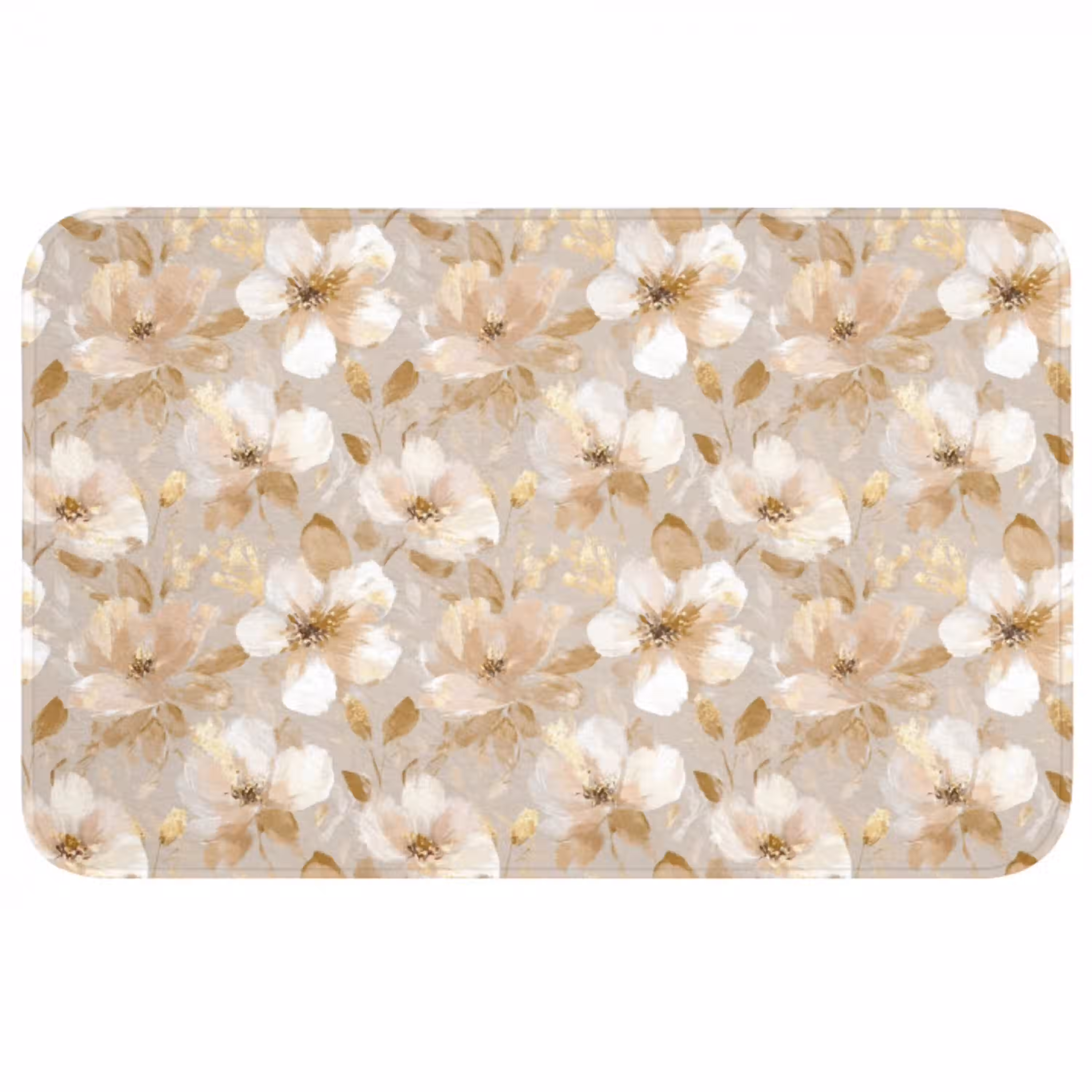 Bloemen - artistiek - Goud WCmat middel 1009 -3d
