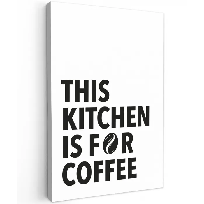 Quotes  - Koffie - Bonen - Modern canvas 2cm klein -z3d