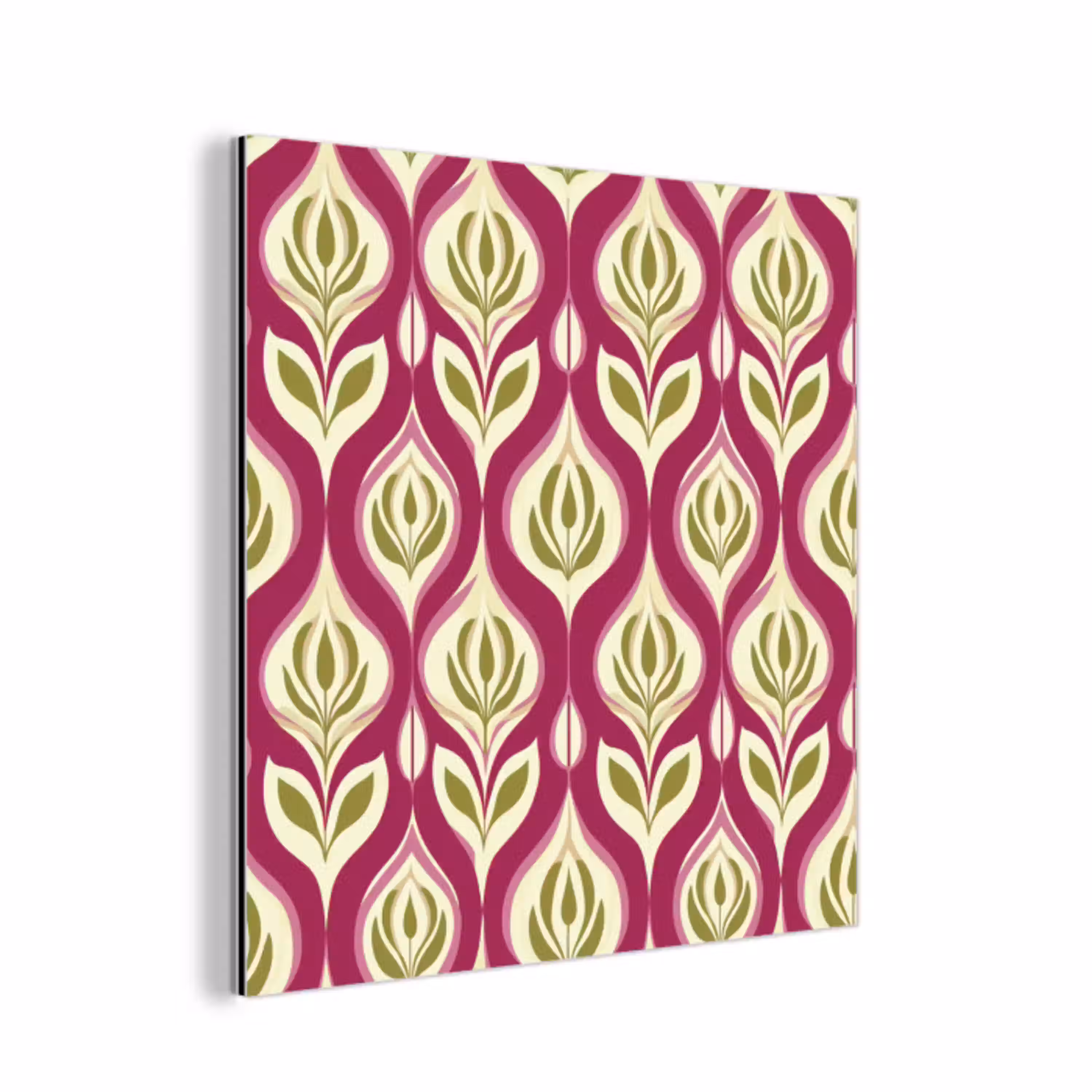 Retro - Floraal - Paars aluminium wit klein 46 -3d