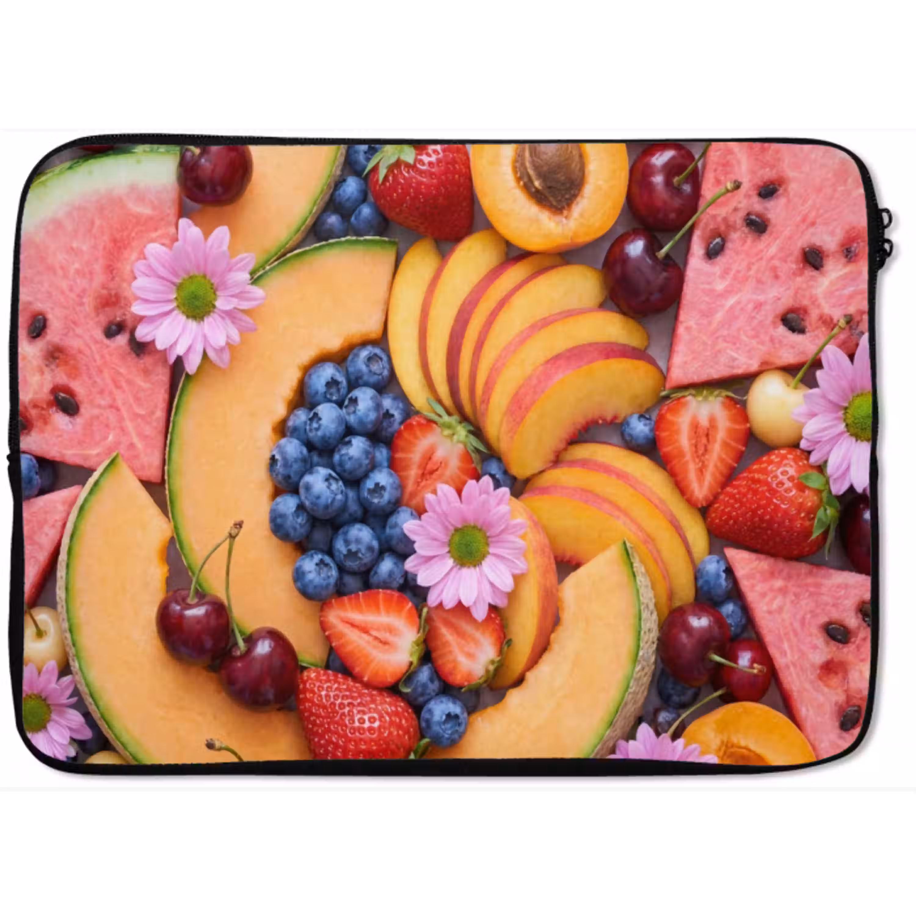 Eten - Fruit - Zomer - Kleurrijk laptophoes neopreen klein -zkaufland3dotto