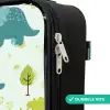 Dinos - Patroon - Natuur Kinderkoffer - Zwart klein -rits_NL
