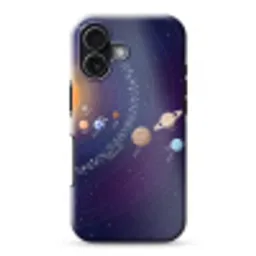 Planetenstelsel - Ruimte - Illustratie Toughcase MagSafe Apple iPhone 17 klein -3d