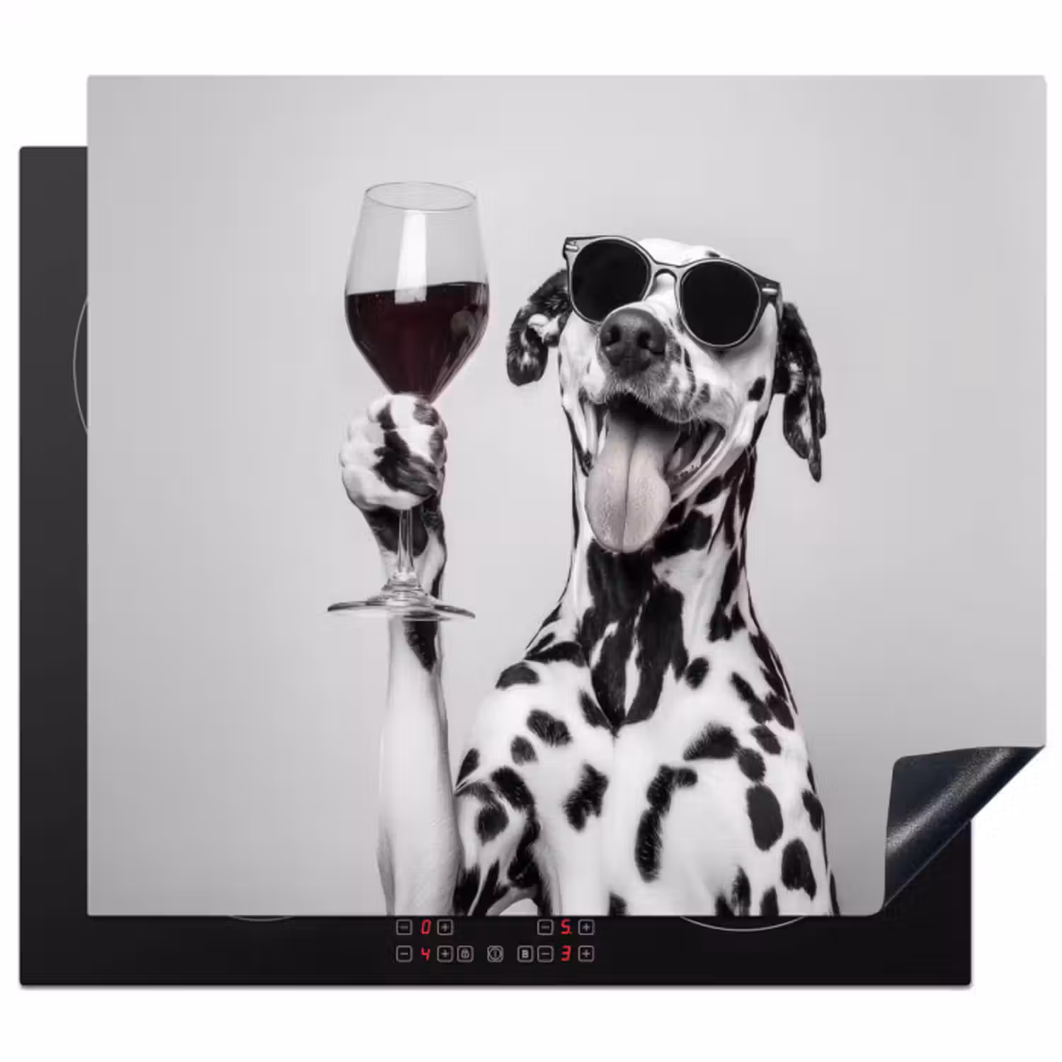 Inductie beschermer - Zonnebril - Dalmatiër - Wijnglas - Tong