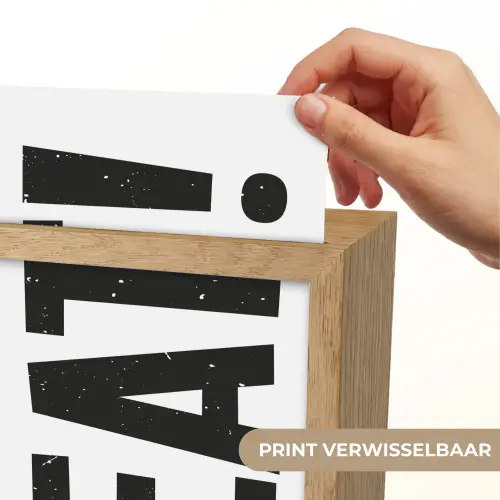 Decoratie - Eten - Zwart - Wit Light Box met kabel (Wandlamp) klein -USP_websiteprintNL