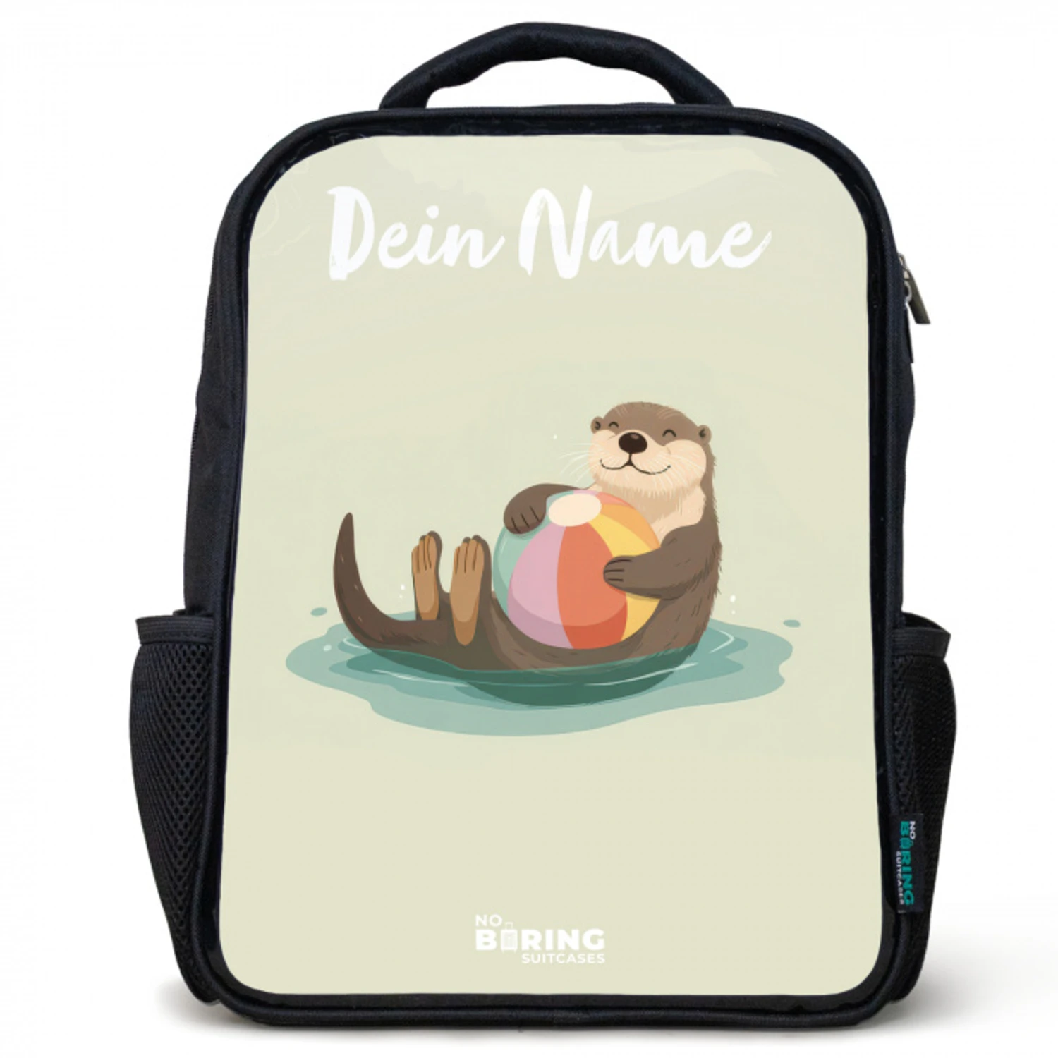 Otter - Strandbal - Water Rugzak - Zwart middel -3d