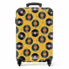 Retro disco platen patroon kleurrijk NBS - Handbagage koffer - Kinderen Unisex middel -productfoto_recht