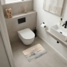 Japans - Landschap - Beige Badmat klein -sfeer4