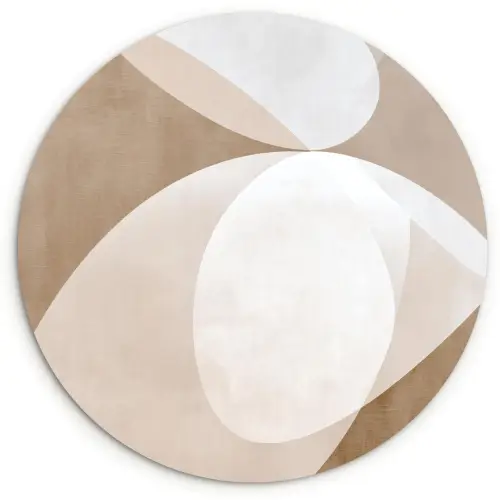 Ovale vormen - Transparant - Zachte overgang Wandcirkel kunststof plaat 5mm dik klein -3d
