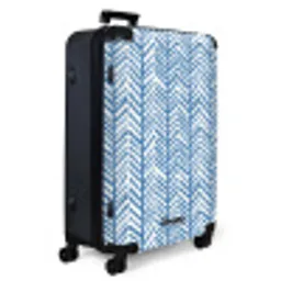 Patroon - Streep - Blauw NBS - Large koffer - Volwassenen Unisex groot -product1