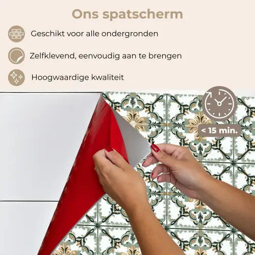 Floraal - Verweerd - Keurrijk keuken achterwand spatscherm klein 900 -spatscherm_NL