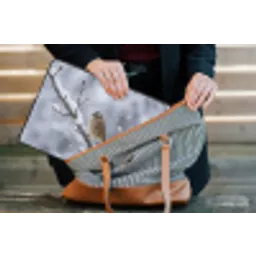 Vogel - Tak - Sneeuw - Winter laptophoes neopreen klein -tas