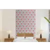Retro - Ruit - Hartjes - Patroon fotobehang vinyl groot 64 -bed