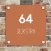Terracotta - Modern Naambord Vierkant klein -sfeer2