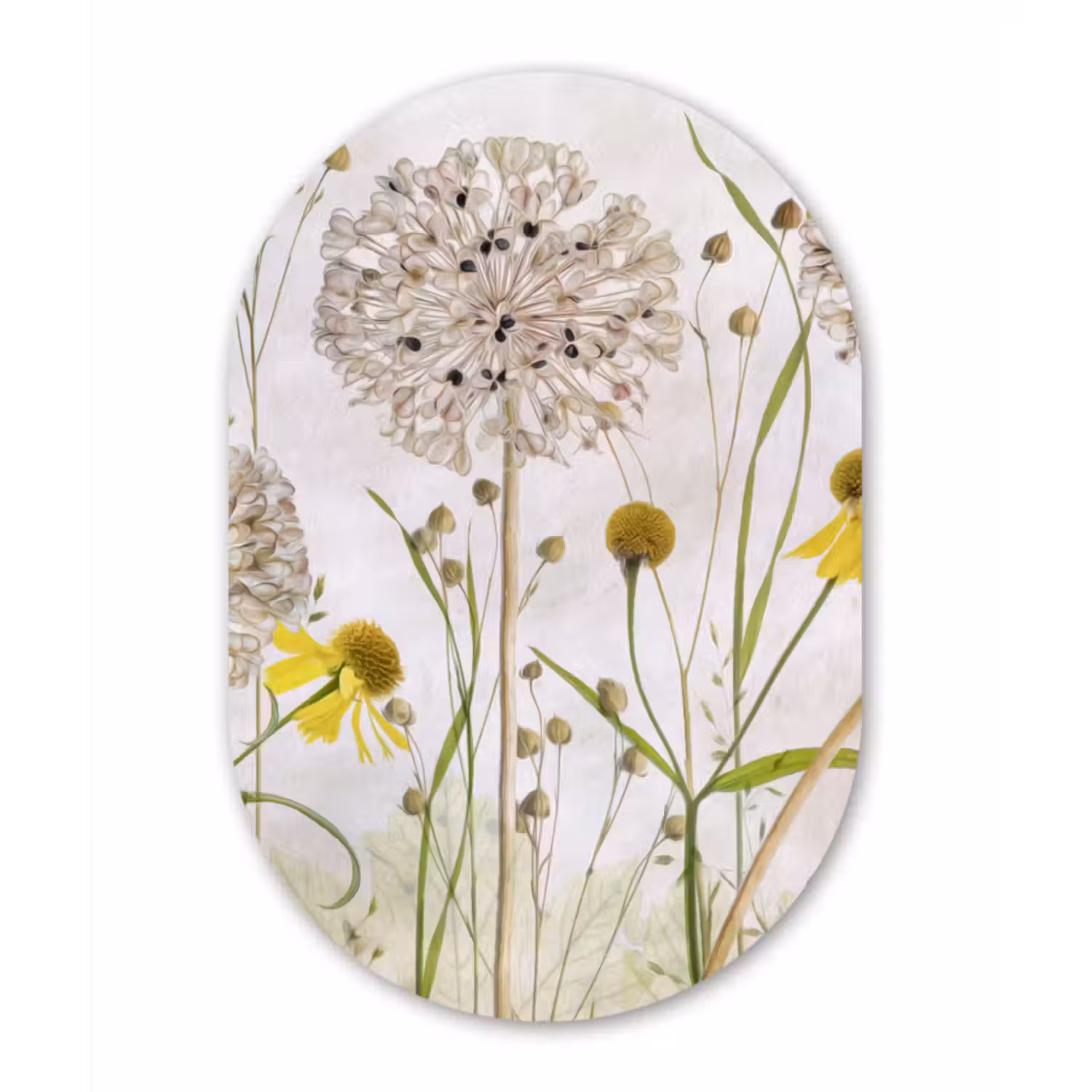 Muurovaal - Bloemen - Stilleven - Olieverf