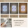 Cirkels - Bloemen - Blauw Light Box met kabel (Tafellamp) klein 925 -USP_lichtkleurNL