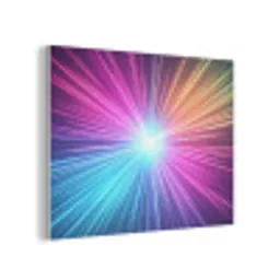 Abstract - Light - Burst - Modern - Colorful PET vilt klein -3d