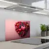 Fruit - Hartjes - Aardbeien - Frambozen - Bosbessen keuken achterwand spatscherm klein -3d_schuin