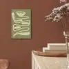 Groen - Abstracte kunst - Modern aluminium wit klein -sfeer4