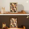 Honden - Dieren - Bruin - Zwart - Patronen - Kind Light Box met kabel klein -sfeer3_kind