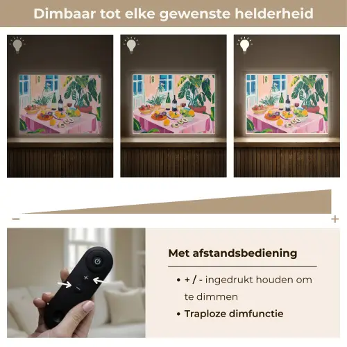 Tafel - Wijn - Fruit Light Box met batterij (Wandlamp) middel -USP_dimbaarNL