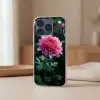 Blad - Chrysant - Roze - Schaduw Telefoonhoesje iPhone 17 Pro klein -sfeer2