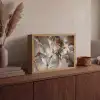 Grijs - Goud - Marmer - Marmerlook Light Box met batterij (Wandlamp) middel -sfeer2