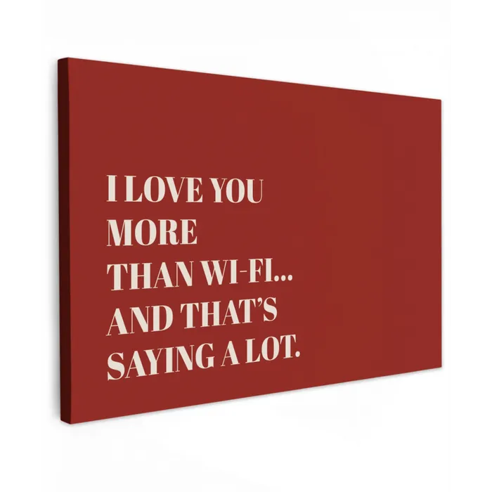 Rood - Quote - Liefde canvas 2cm klein -z3d