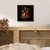 Schaal - Boeket - Bloemen aluminium wit klein -sfeer3