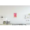 Disco - Peper - Roze textielposter latten blank klein -kinderkamer